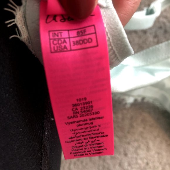 38E/DDD La Senza Teal Lace Bra - Picture 3 of 3